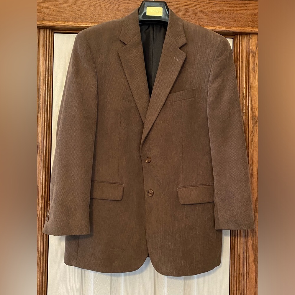Ralph Ralph Lauren Mens Brown Corduroy Blazer Sport Coat Jacket Sz 42-44…